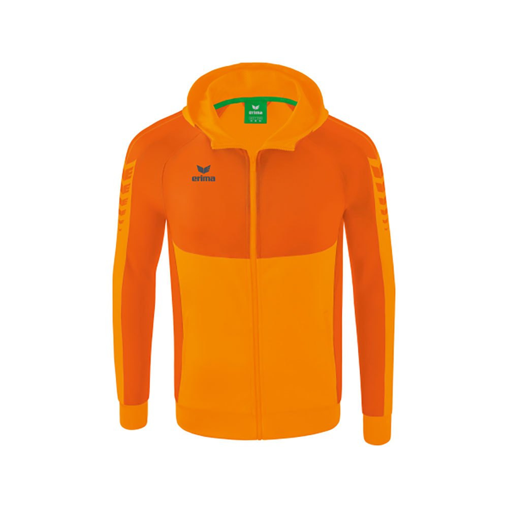 Erima Six Wings Training Full Zip Sweatshirt Orange XL Mann von Erima