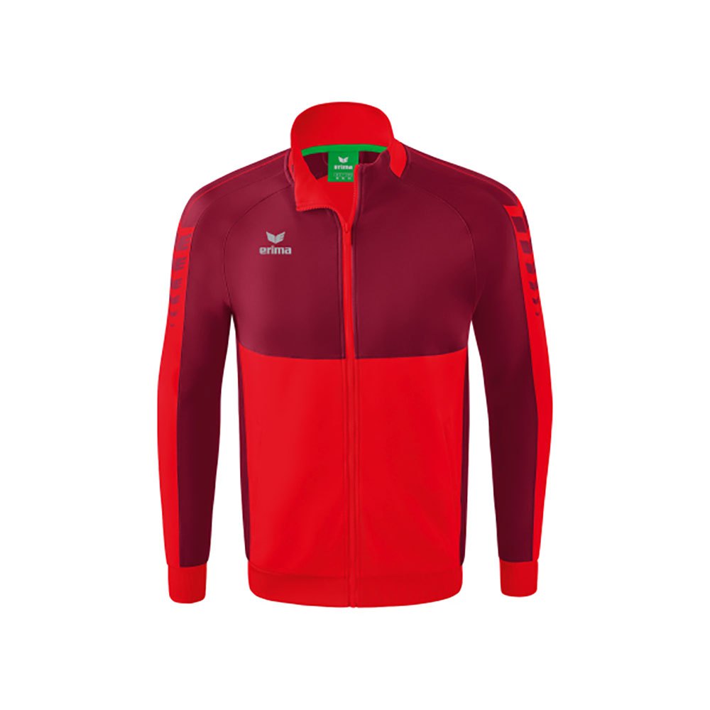 Erima Six Wings Worker Full Zip Sweatshirt Rot 152 cm Junge von Erima