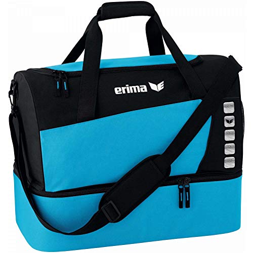 erima Sporttasche mit Bodenfach, Curacao/Schwarz, 40 x 25 x 35 cm, 40 Liter, 723573 erima Sporttasche mit Bodenfach, Curacao/Schwarz, 40 x 25 x 35 cm, 40 Liter, 723573 von Erima