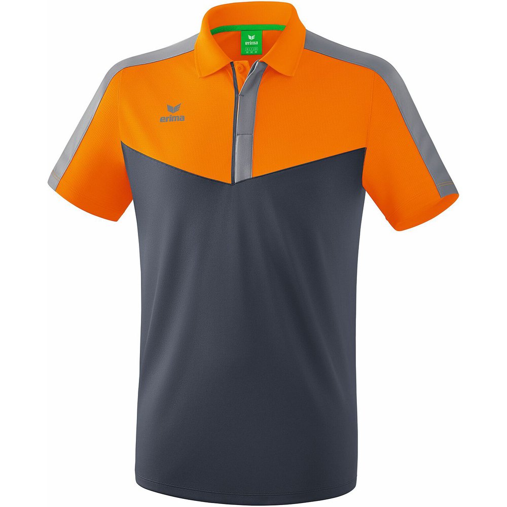 Erima Squad Short Sleeve Polo Orange XL Mann von Erima
