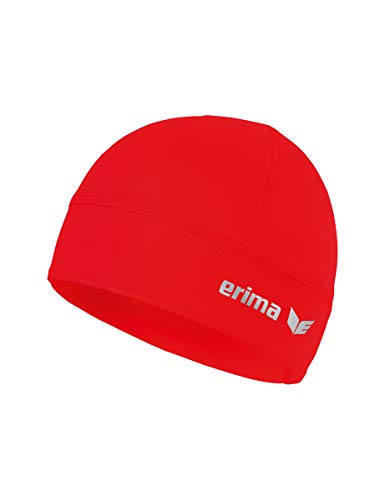 Erima Unisex Basic Performance Beanie, Rot, M EU von Erima