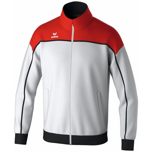 Erima Unisex Kinder „CHANGE by Trainingsjacke (1032428), weiß/rot/schwarz, 164 von Erima