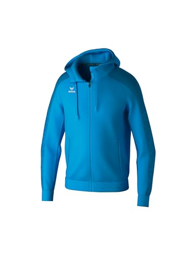 Erima Unisex Kinder EVO STAR Trainingsjacke mit Kapuze (1032406), curacao/mykonos, 116 von Erima