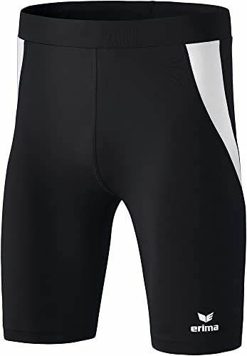 Erima Unisex Kinder atletisk Tight kurz, Schwarz/Weiß, 152 EU von Erima