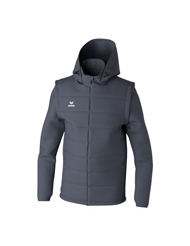 Erima Unisex TEAM Jacke mit abnehmbaren Ärmeln (2062404), slate grey, XXL von Erima