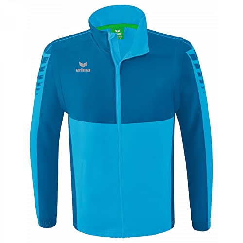 Erima Unisex Six Wings Jacke mit abnehmbaren Ärmeln, curacao, 4XL von Erima