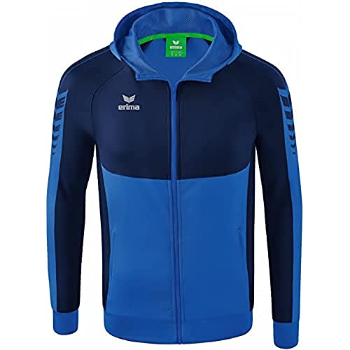 Erima Herren Six Wings Trainingsjacke mit Kapuze, new royal/new navy, L von Erima