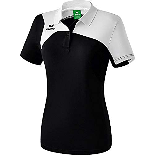 erima Damen Polo Club 1900 2.0 Polo, schwarz/weiß, 44, 1110703 von Erima