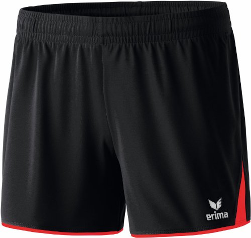 Erima Damen Klassisk 5 - c Short, Schwarz/Rot, 36 EU von Erima