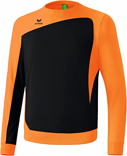 erima Erwachsene Jacke Club 1900 Trainingssweat, Schwarz/Neon Orange, 11 von Erima