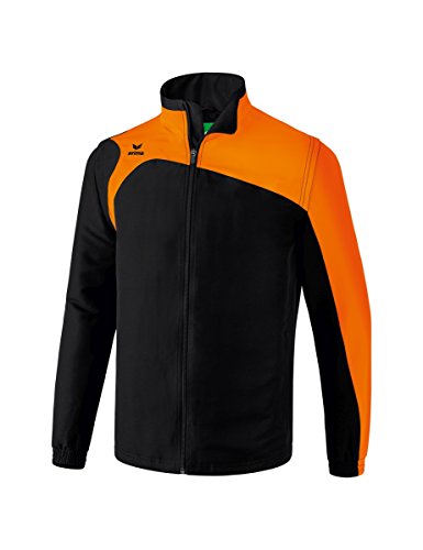 erima Kinder Jacke Mit Abnehmbaren Ärmeln Club 1900 2.0 Jacke mit abnehmbaren Ärmeln, schwarz/orange, 164, 1060709 von Erima