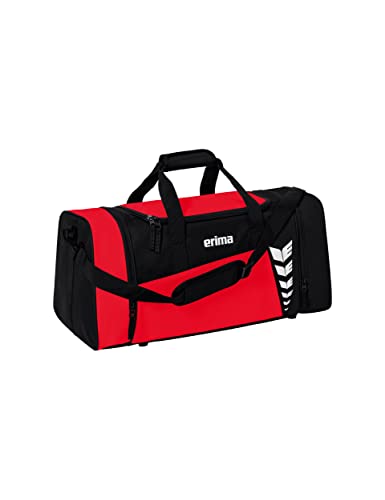 Erima Unisex Six Wings geräumige Sporttasche, rot/schwarz, M von Erima