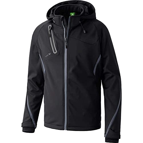 Erima Unisex Softshelljacke Function, Schwarz/Anthrazit, XL EU Erima Unisex Softshelljacke Function, Schwarz/Anthrazit, XL EU von Erima