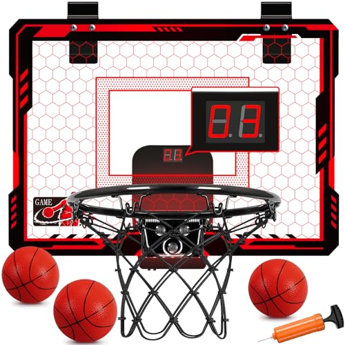 Basketballkorb Indoor - Mini Basketballkorb fürs Zimmer Basketballkorb Indoor Kinder Jungen Mädchen 5 6 7 8 9 10 11 12 Rot Basketballkorb Indoor - Mini Basketballkorb fürs Zimmer Basketballkorb Indoor Kinder Jungen Mädchen 5 6 7 8 9 10 11 12 Rot von Erixazs
