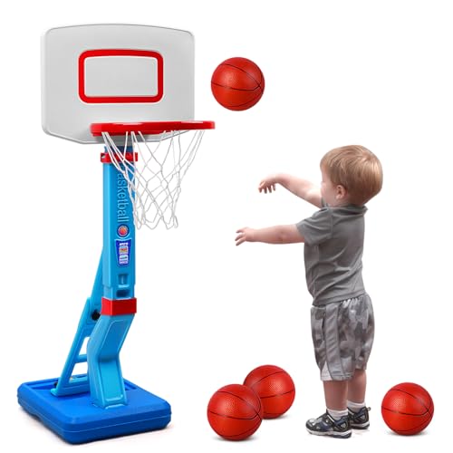 Erixazs Kinder Basketballkorb Outdoor Indoor mit Ständer Höhenverstellbarer 70-138cm Mini Basketballkorb Indoor für Zimmer Spielzeug Jungen Mädchen 3 4 5 6 7 8 (blau) Erixazs Kinder Basketballkorb Outdoor Indoor mit Ständer Höhenverstellbarer 70-138cm Mini Basketballkorb Indoor für Zimmer Spielzeug Jungen Mädchen 3 4 5 6 7 8 (blau) von Erixazs