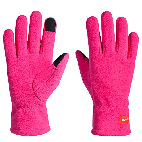 Eroilor Leichte Sporthandschuhe Laufhandschuhe WARM UP Winterhandschuhe mit Touchscreen-Funktion - Rosa - S/M von Eroilor