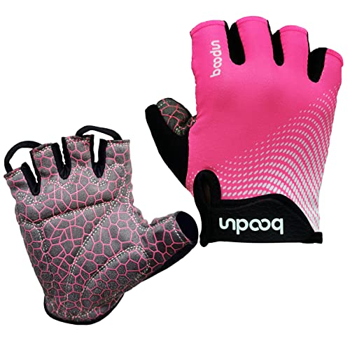 Eroilor Radfahren Kurzhandschuhe Halbfinger Fahrradhandschuhe Fitnesshandschuhe für Damen/Herren - Rosa - M Eroilor Radfahren Kurzhandschuhe Halbfinger Fahrradhandschuhe Fitnesshandschuhe für Damen/Herren - Rosa - M von BOODUN