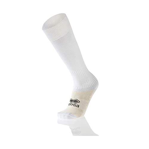 Errea Kinder Sportsocken mit Fußteil, Unisex Einheitsgröße Bianco von Errea