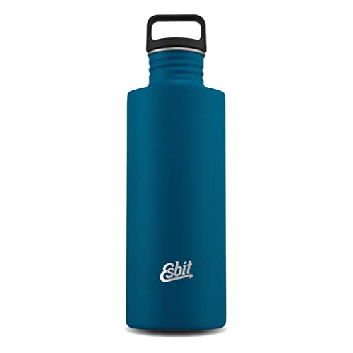 Esbit Trinkflasche Sculptor - Edelstahl Trinkflasche mit praktischem Loop Verschluss - 1000 ml in Blau Esbit Trinkflasche Sculptor - Edelstahl Trinkflasche mit praktischem Loop Verschluss - 1000 ml in Blau von Esbit