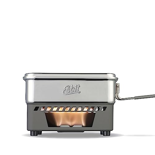 Esbit Trockenbrennstoffkochset - Outdoor Camping Kocher 585 ml mit Aluminium Topf - klappbare Griffe - Campingkocher Set Esbit Trockenbrennstoffkochset - Outdoor Camping Kocher 585 ml mit Aluminium Topf - klappbare Griffe - Campingkocher Set von Esbit