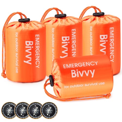 Esky Notfall Biwaksack, Notfalldecke Schlafsack Hitze und Kälteabweisend Wasserdicht Leicht Notfall Schlafsack Mit Pfeife und Kompass Ideal zum Zelten Wandern und Abenteuer im Freien Esky Notfall Biwaksack, Notfalldecke Schlafsack Hitze und Kälteabweisend Wasserdicht Leicht Notfall Schlafsack Mit Pfeife und Kompass Ideal zum Zelten Wandern und Abenteuer im Freien von Esky