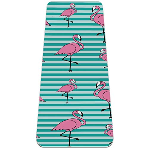 Eslifey Yoga-Matte mit rosa Flamingo-Muster, dicke rutschfeste Yoga-Matten für Damen und Mädchen, weiche Pilates-Matten, 183 x 61 cm, 0,6 cm dick. Eslifey Yoga-Matte mit rosa Flamingo-Muster, dicke rutschfeste Yoga-Matten für Damen und Mädchen, weiche Pilates-Matten, 183 x 61 cm, 0,6 cm dick. von Eslifey