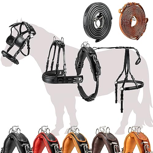 Esposita Einspännergeschirr „ Professional “ Kutschgeschirr für Shetty, Pony und Pferd Geschirr für Minishetty bis XL Kaltblut Fahrgeschirr für Einspänner Schwarz Gr. Shetty Esposita Einspännergeschirr „ Professional “ Kutschgeschirr für Shetty, Pony und Pferd Geschirr für Minishetty bis XL Kaltblut Fahrgeschirr für Einspänner Schwarz Gr. Shetty von Esposita