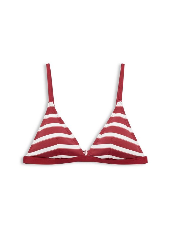 Esprit Triangel-Bikini-Top Gestreiftes Bikini-Top mit wattierten Cups von Esprit