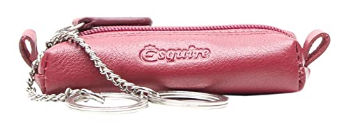 Esquire, Reißverschluss Schlüsseletui, 3379-59 Duo, rot (1), Schlüsseltasche von Esquire