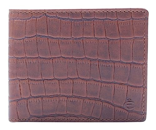 Esquire Croco Geldbörse RFID Schutz Leder 12 cm von Esquire