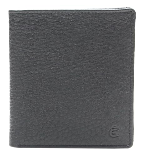 Esquire Herren Geldbörse Leder 9 cm Schwarz RFID-Blocker, Klassisch Esquire Herren Geldbörse Leder 9 cm Schwarz RFID-Blocker, Klassisch von Esquire
