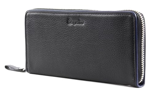 Esquire Piping Zip Around Wallet Black/Roy Esquire Piping Zip Around Wallet Black/Roy von Esquire