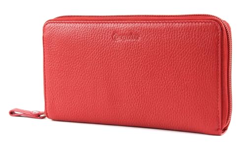 Esquire Primavera Zip Around Wallet Red Esquire Primavera Zip Around Wallet Red von Esquire