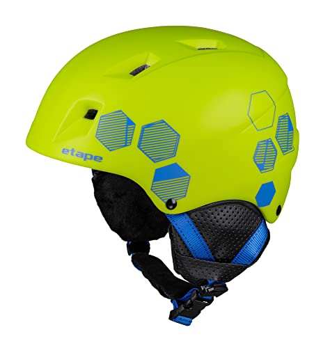 Etape Unisex-Youth 2110383_53-55 Sporthelm, Lime/Blue matt, 53-55 cm von Etape