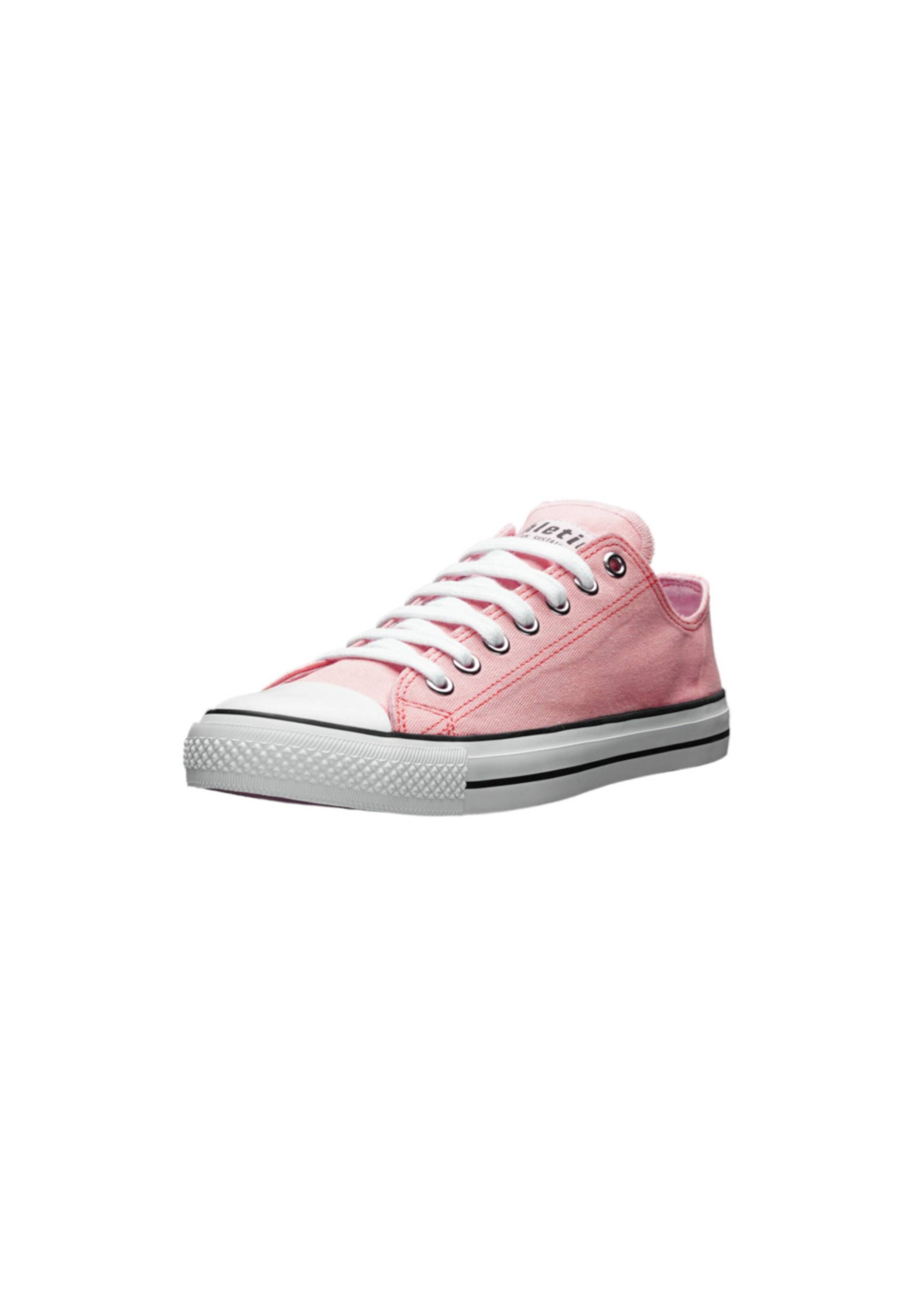 Sneaker Fair Trainer White Cap Lo Cut pink atmungsaktiv von Ethletic