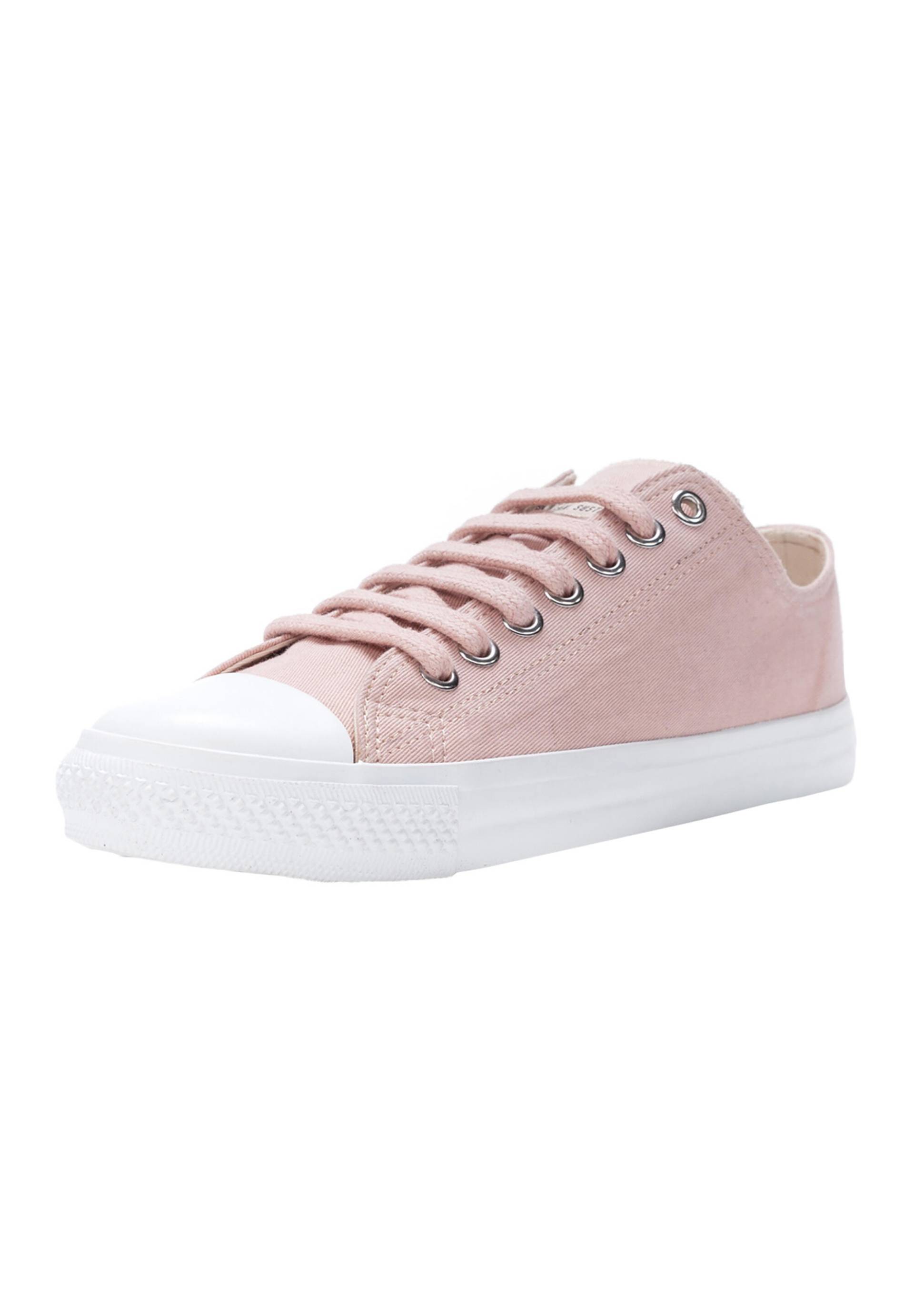 Sneaker Fair Trainer White Cap Lo Cut rosa meliert atmungsaktiv von Ethletic