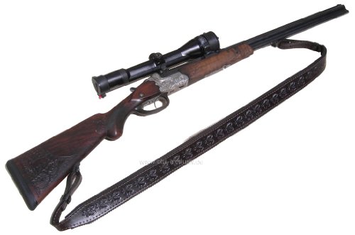 Gewehrriemen, breit mit Blindprägung, braun Gewehrriemen, breit mit Blindprägung, braun von Etui-Shop