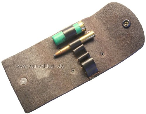 Leder Patronenetui 3 Kugeln 2 Schrot, 100113.30Z Leder Patronenetui 3 Kugeln 2 Schrot, 100113.30Z von Etui-Shop