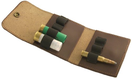 Patronenetui, Leder braun, ohne Gürtelschlaufe, 3 große Kugeln / 4 Schrot Patronenetui, Leder braun, ohne Gürtelschlaufe, 3 große Kugeln / 4 Schrot von Etui-Shop