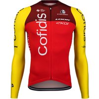 COFIDIS 2025 Langarmtrikot, für Herren, Größe L, Rennrad Trikot, von Etxeondo