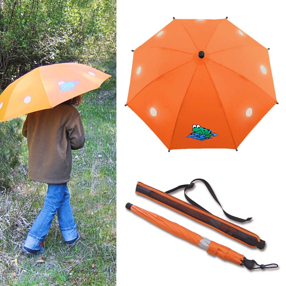 EuroSCHIRM - Göbel - Kinder Regenschirm, Trekkingschirm - Swing liteflex orange von EuroSCHIRM