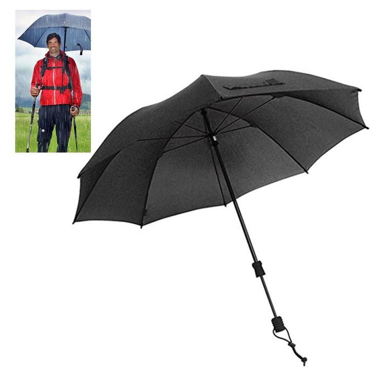 EuroSCHIRM - Göbel - Regenschirm Trekkingschirm - Swing handsfree, schwarz von EuroSCHIRM