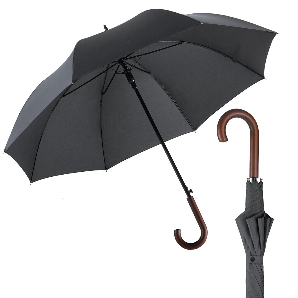 EuroSCHIRM - Göbel - großer City Regenschirm, Stockschirm, schwarz von EuroSCHIRM