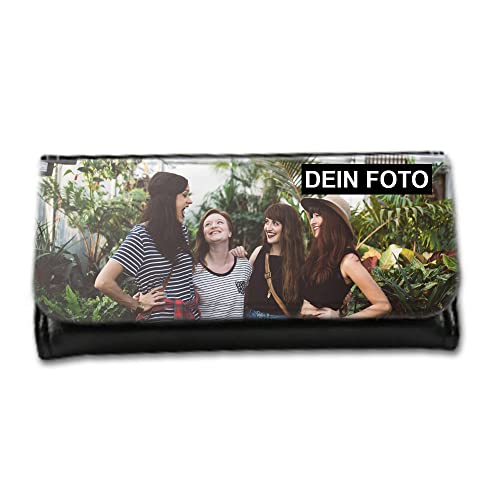 Eurofoto Geldbeutel Maxi mit Foto und Text personalisiert - Breite Geldbörse selbst gestalten - Portemonnaie mit Wunschbild von Eurofoto