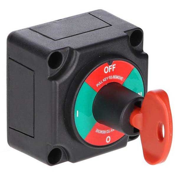 Euromarine Unipolar Battery Key Switch 300a 12-48v Silber 68 x 68 x 72 mm von Euromarine