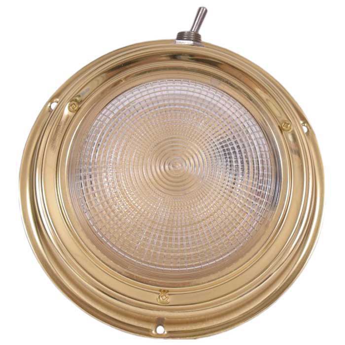 Euromarine Brass Round Ceiling Light 20w Golden 140 x 40 mm Euromarine Brass Round Ceiling Light 20w Golden 140 x 40 mm von Euromarine