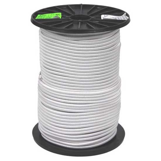 Euromarine Sandow 100 M Ht Polyester Braided Rope Silber 8 mm von Euromarine