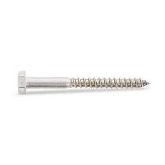 Euromarine Vbth Din 571 A4 12x100 Mm Hexagonal Head Wood Screw 5 Units Silber von Euromarine