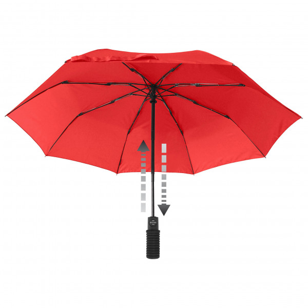 EuroSchirm - Light Trek Automatic Flashlite - Regenschirm rot von Euroschirm