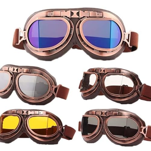 Euvdora Motorradbrille, Motocross-Brille, verstellbare UV-Schutzbrille ist geeignet für winddicht, staubdicht, Skifahren, Motocross von Euvdora